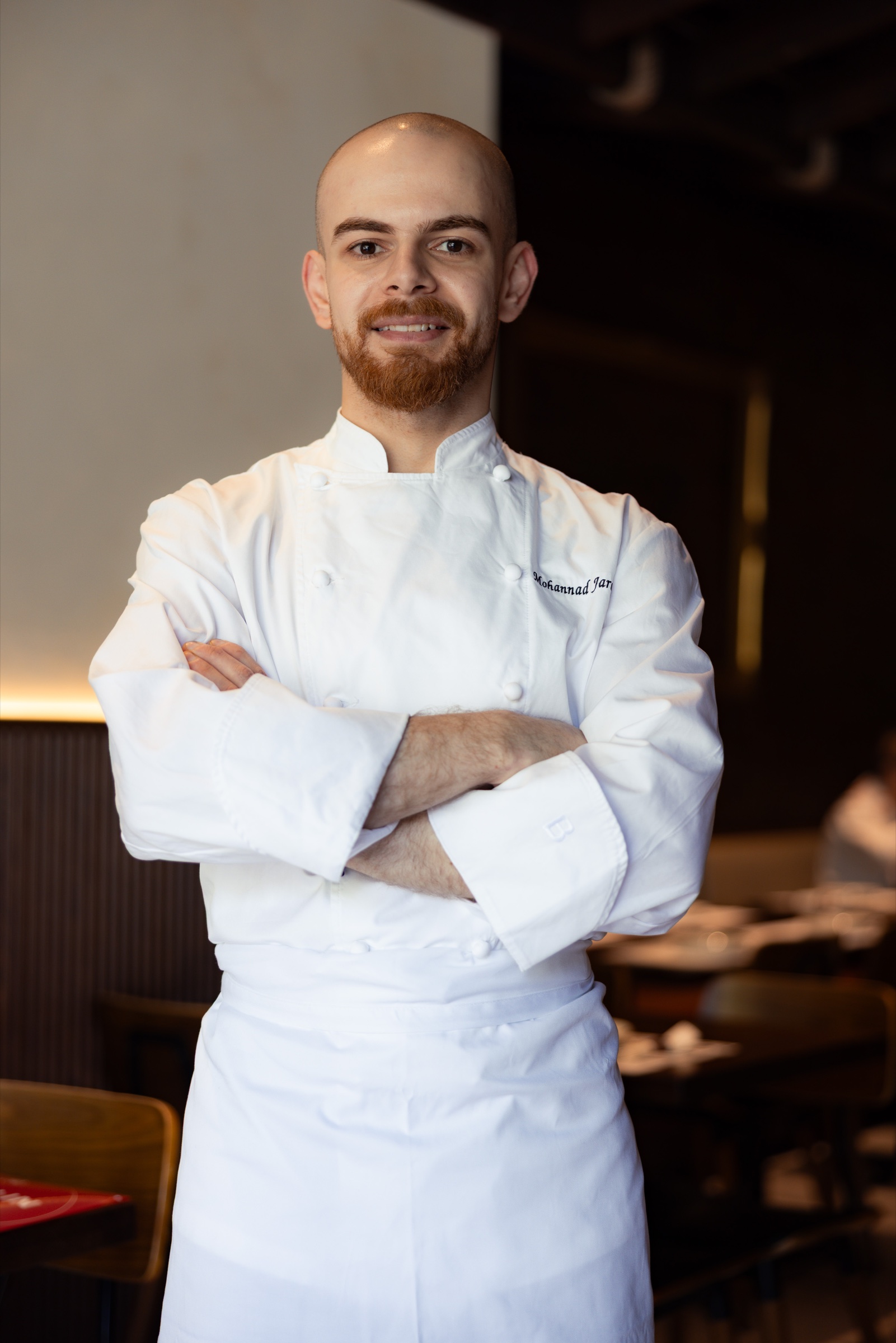 Chef Mohannad Jaradat in his chef jacket